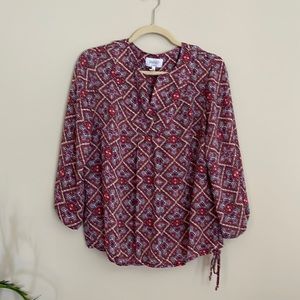 Laundry by Shelli Segal Balloon Sleeve Blouse | Size Large